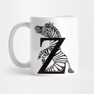 Z Zebra Mug